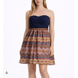 Boho Lace Summer Mini Dress with braided belt